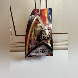 New Vintage 2003 Art Asylum Star Trek Mirror Kirk Figure & Accessories
